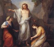 Angelika Kauffmann Der auferstandene Christus erscheint Martha und Magdalena oil